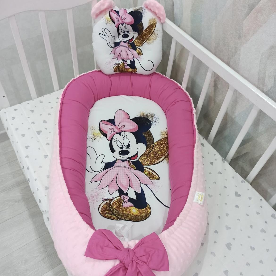 Riduttore con la stampa Minnie fucsia bianco