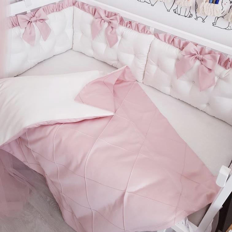 Kit completo classico decorato bianco rosa