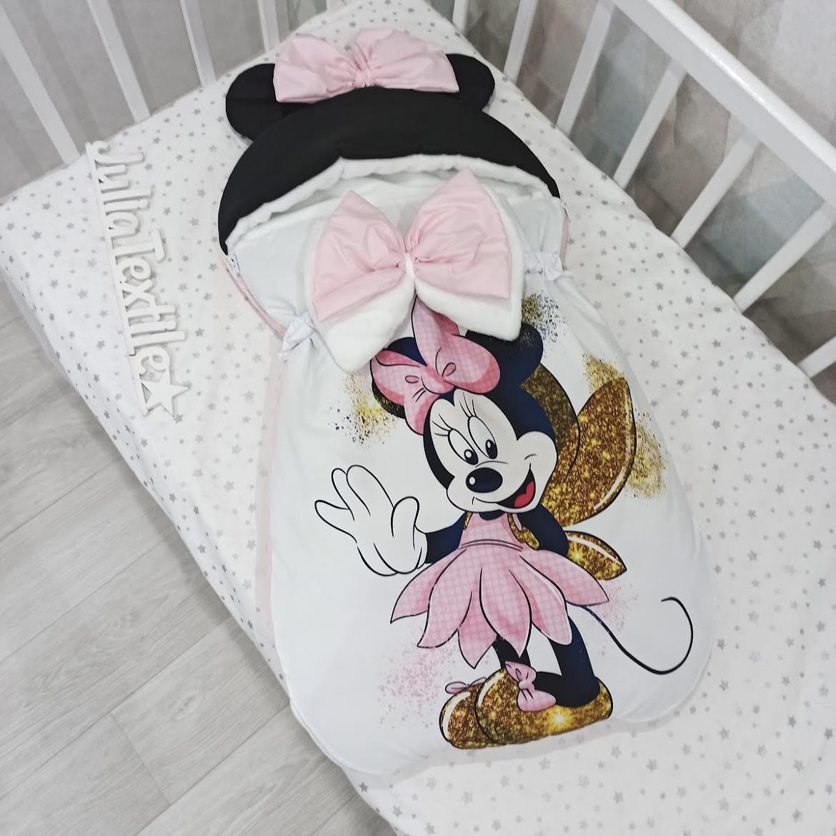 Sacco nanna con la stampa minnie fatina rosa oro