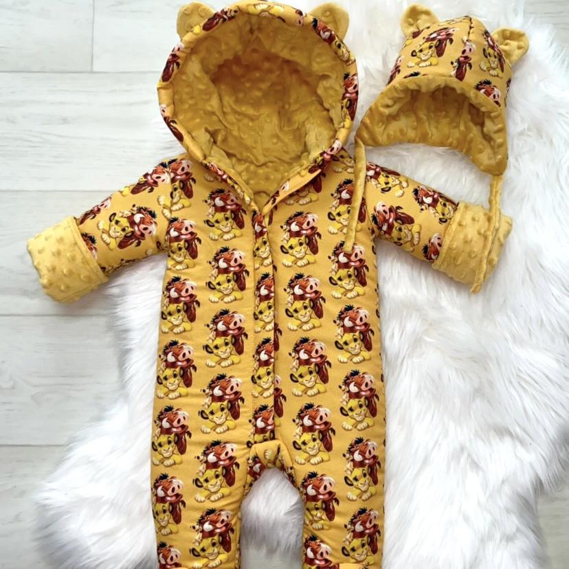 Yellow Lion King Winter Onesie