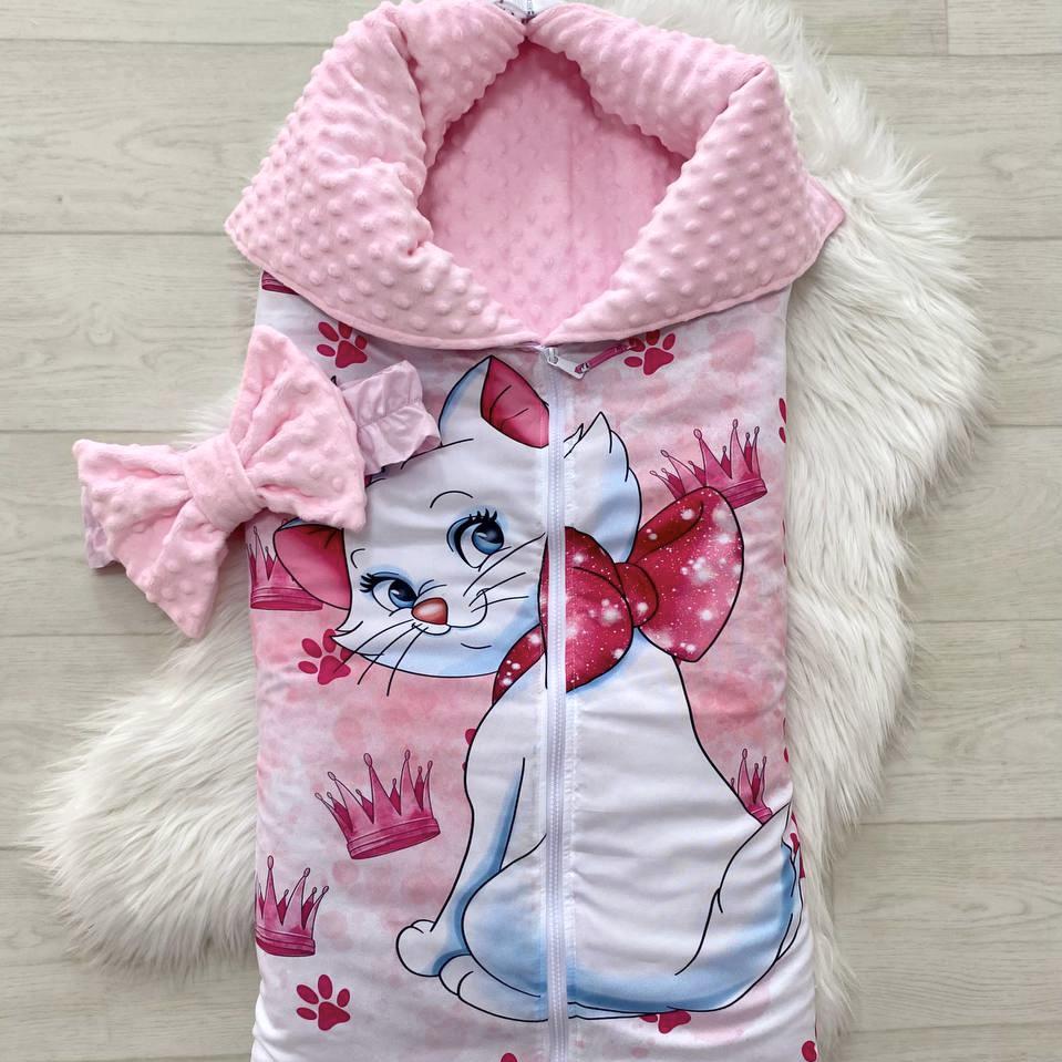 Fuchsia pink kitten summer/winter sleeping bag