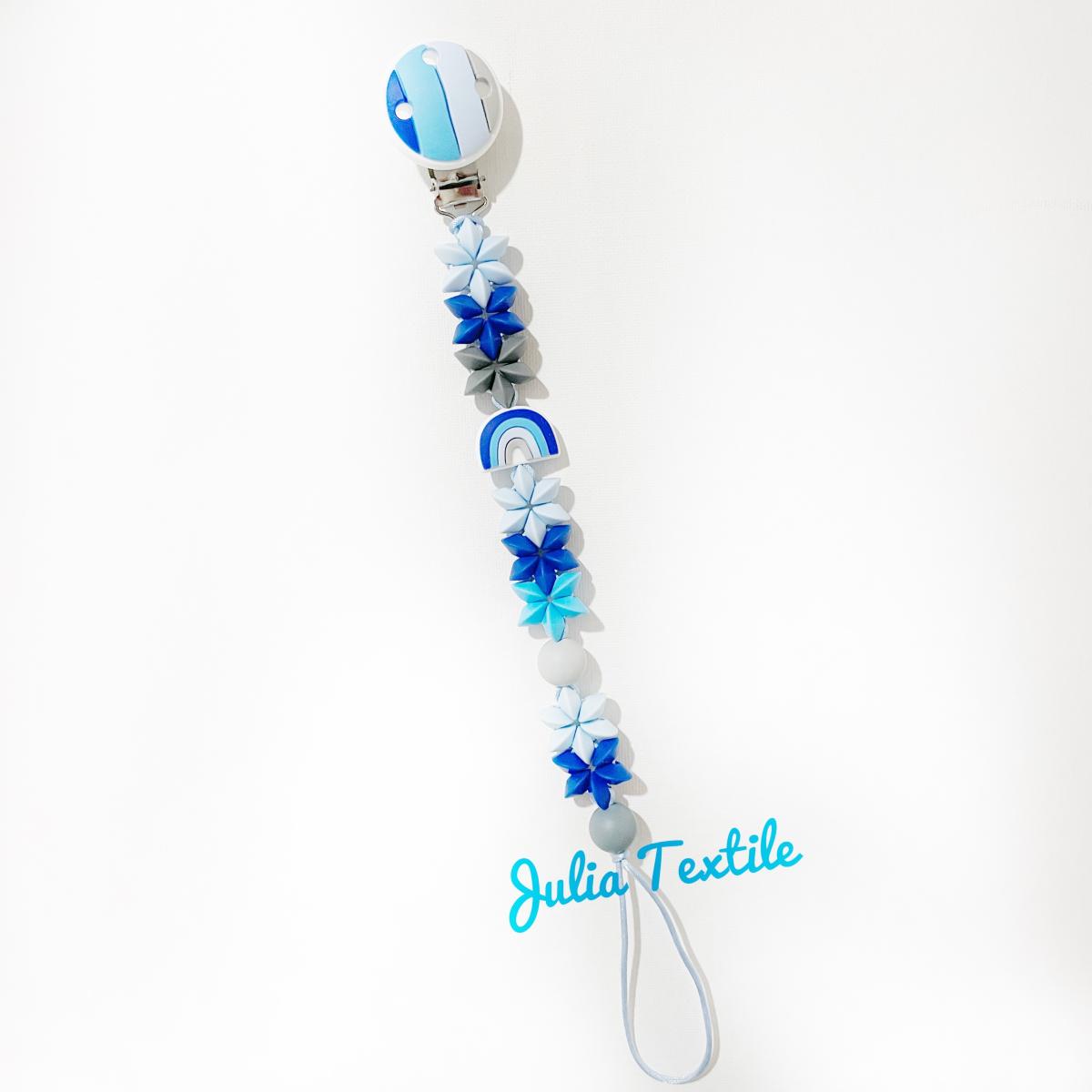 Blue light blue braided chain