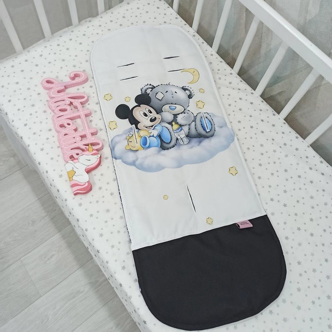 Materasso per passeggino mickey con orsetto