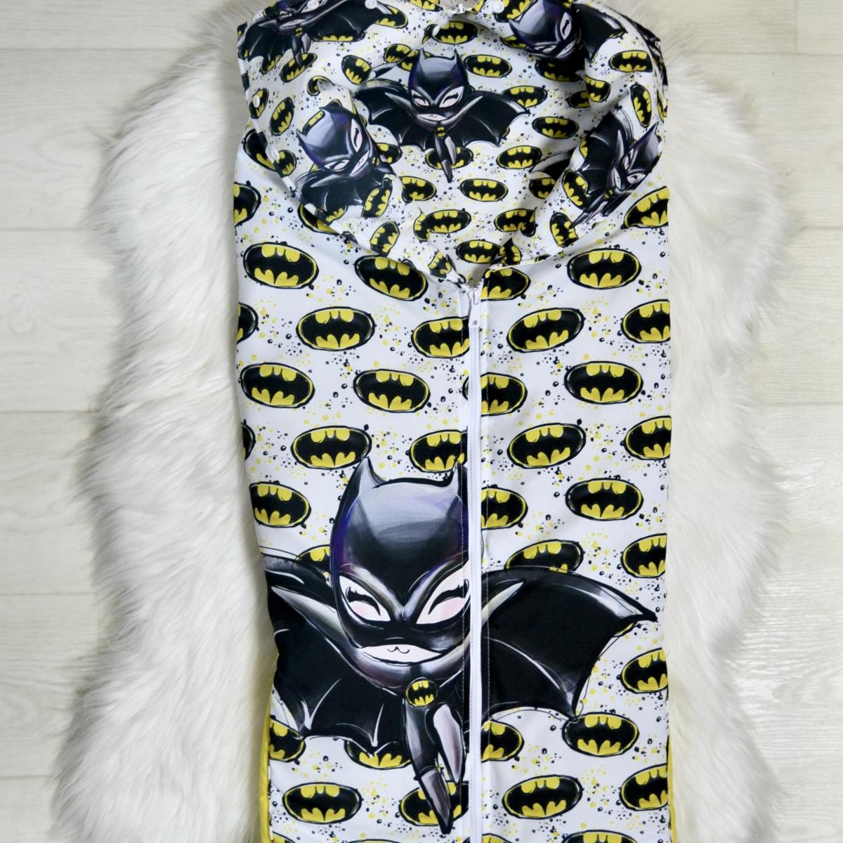 4 seasons Batman sleeping bag female black yellow