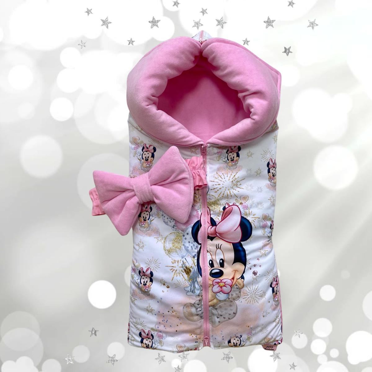 Pink and White Minnie: 4 Season Sleeping Bag for a Soft and Warm Sleep