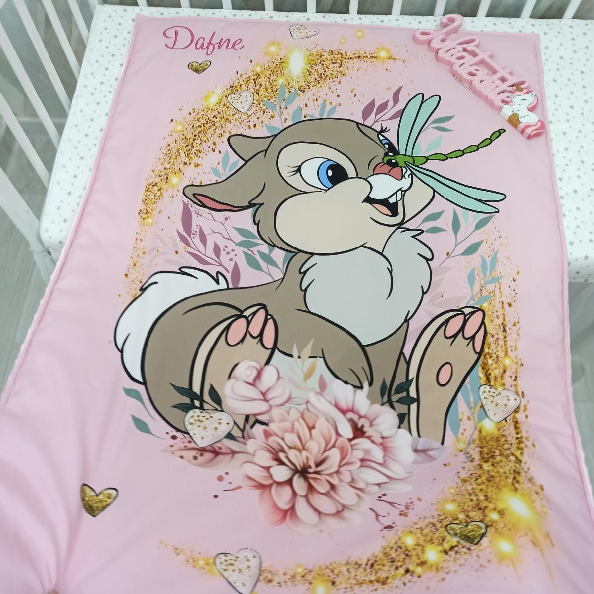 Winter Magic: Double-Face Blanket with Disney Bunny Print
