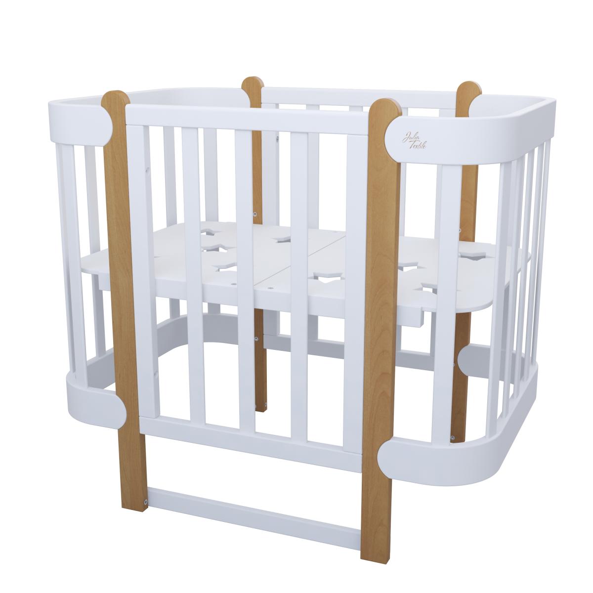 Culla Trasformabile NIKA 5-in-1 Bianco Legno