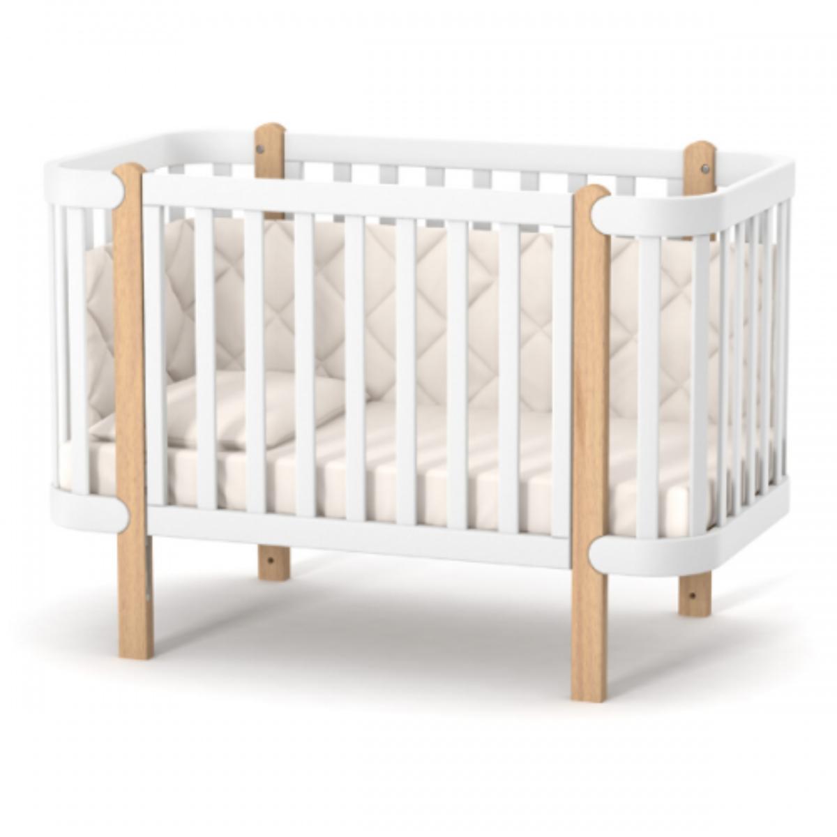 Crib/Bed Monaco White Wood