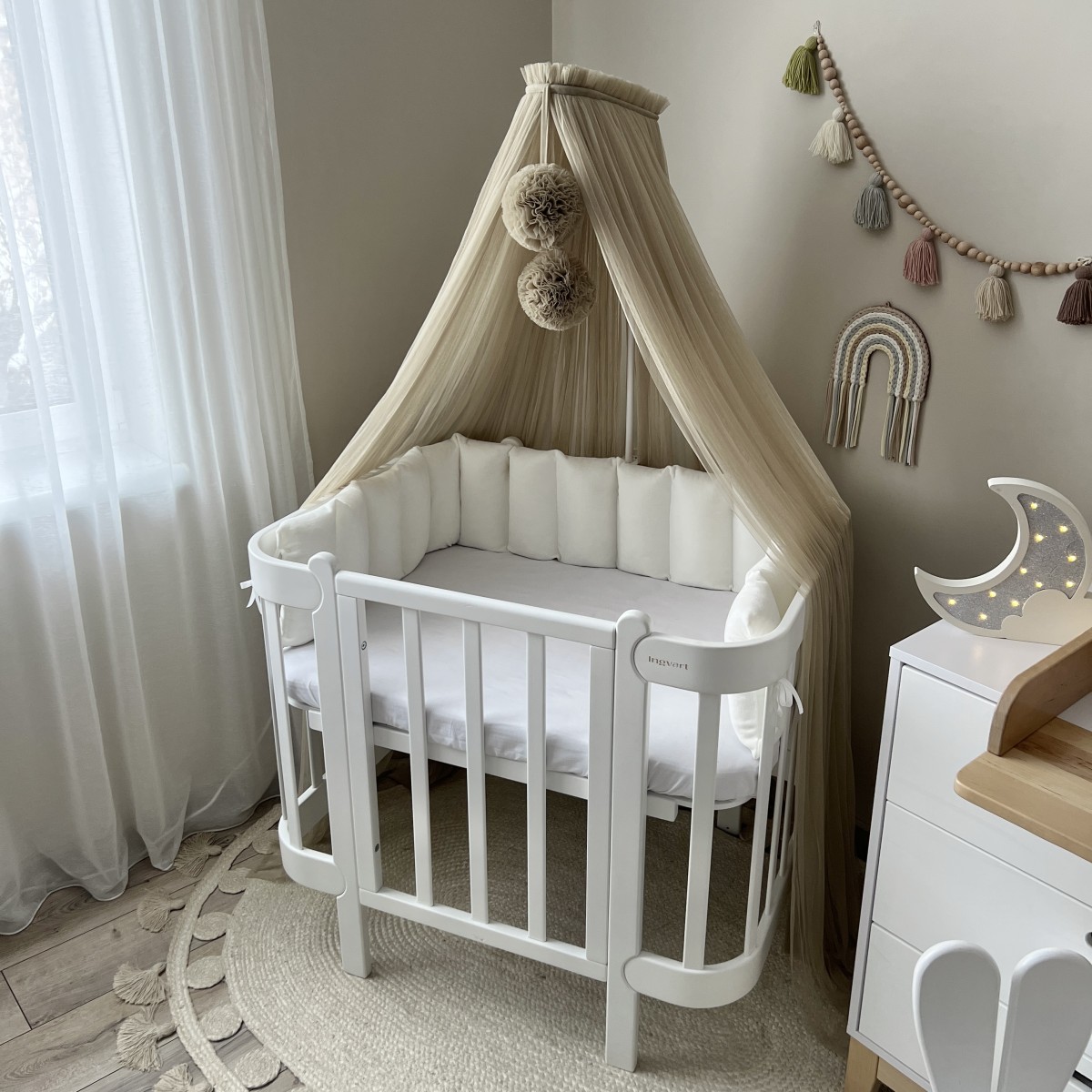 Greek Veil in Tulle - Mocha