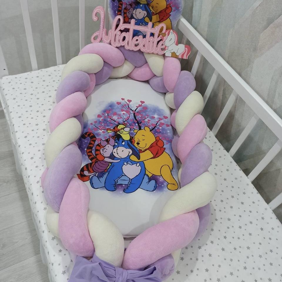 Riduttore intrecciato Rosa e Viola con Winnie the Pooh