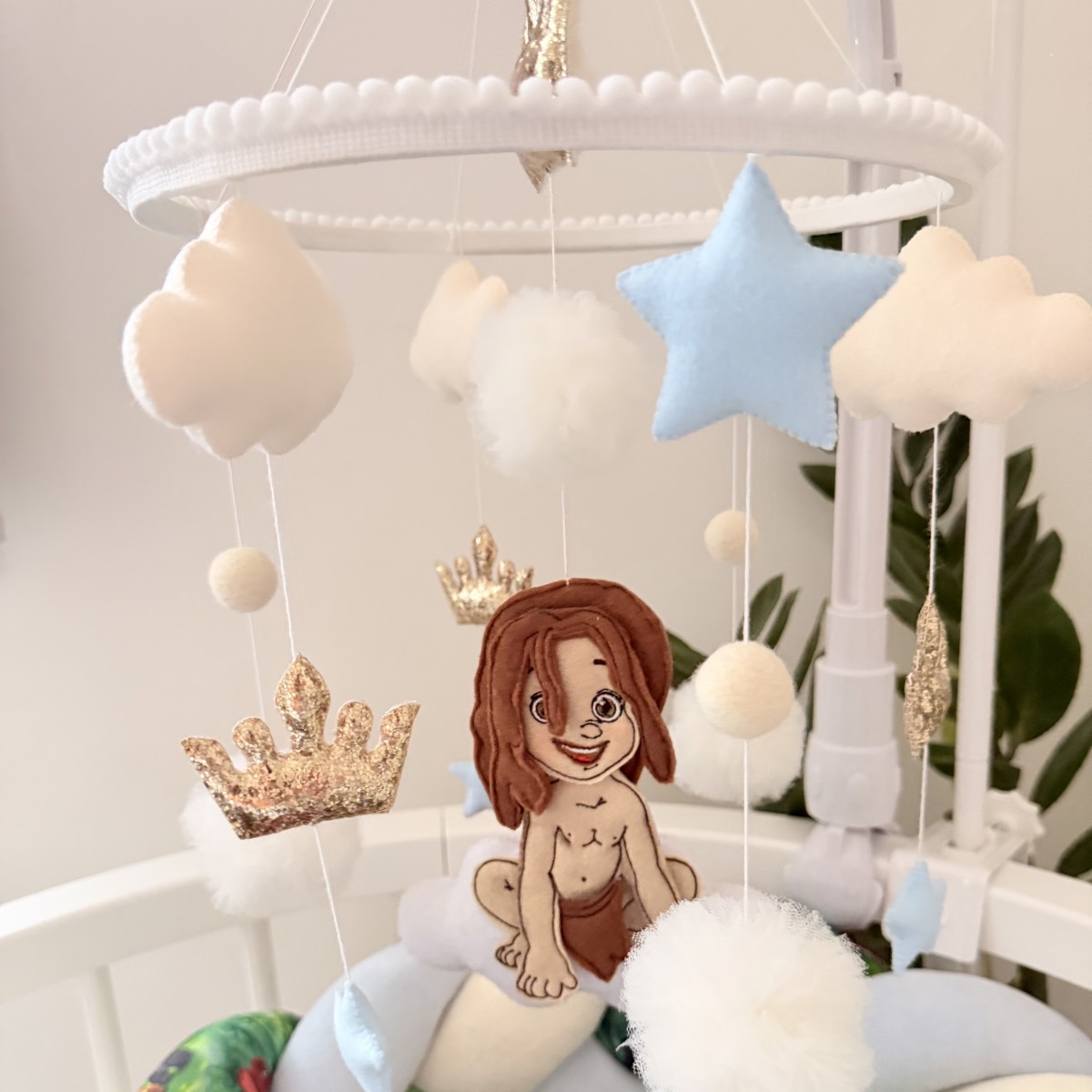 Personalized Musical Baby Cot Mobile – Tarzan Theme